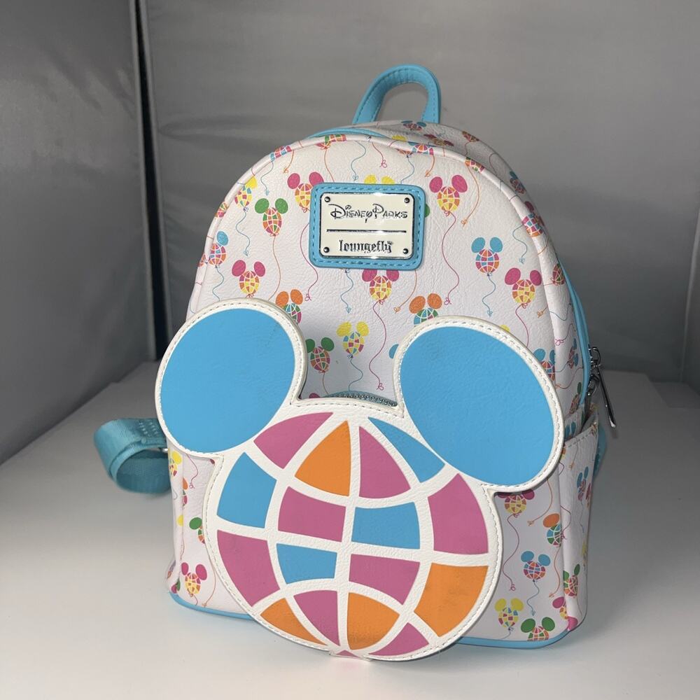 Disney World 50th Loungefly Vault Collection Mickey Mouse Balloons Mini Backpack - Picture 1 of 7